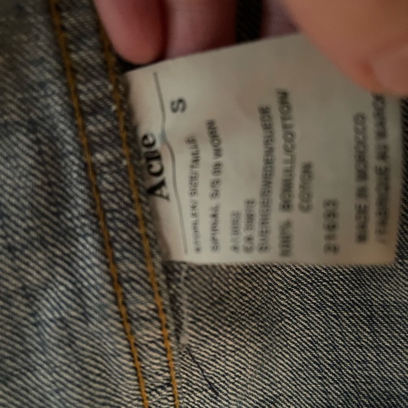 Acne cropped Jean jacket - Picture 3 of 4